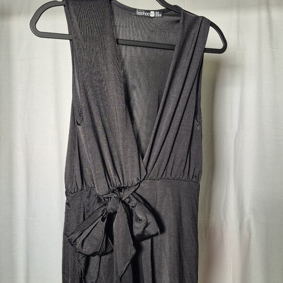 Black Silky Women's Romper Size Small - Picture 1 of 2